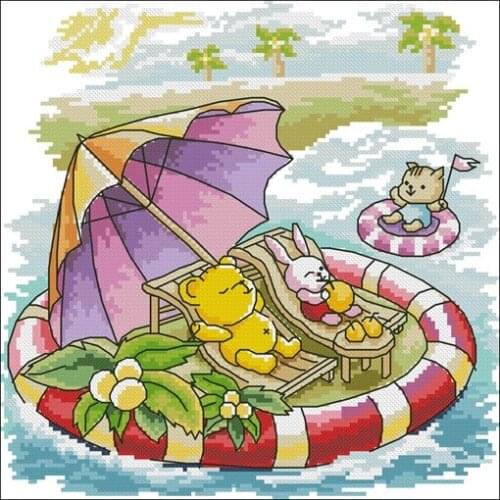 Genuine Product Egypt Long-staple Cotton Self-Made cross stitch kits Suite Animal Holiday Figure