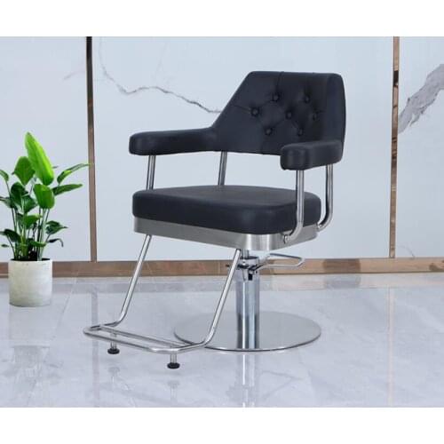 Hairdressing shop barber shop chair dyeing and perm area chair hair salon special high-grade lifting down disc haircut chair