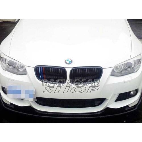 Real carbon fiber Front Lip spoiler fit for BMW E92 3-series Coupe 2door LCI MTech MSport front bumper 2010-2013 B082