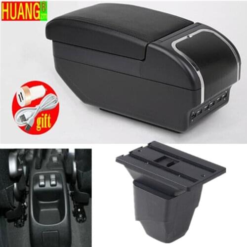 For PEUGEOT 206 Armrest center Storage box 207 Car Armrest box Interior Parts Retrofit parts auto accessories with USB