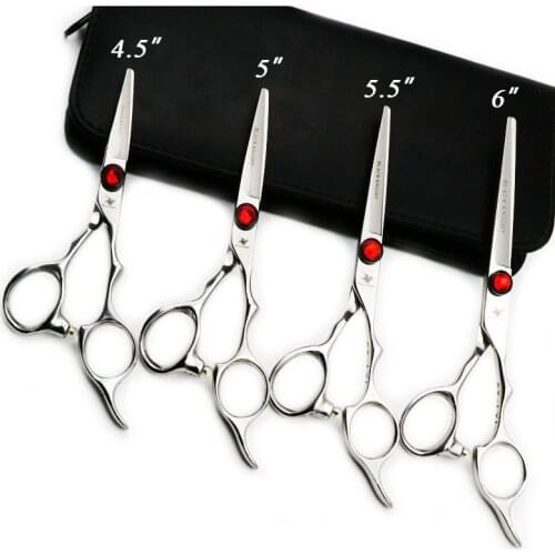 4.5''/5''/5.5''/6'' Professional Pet Scissors Dog Grooming Cutting Shears Kit for Animals Japan440C with Bag High Quality