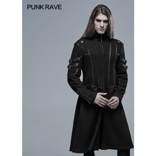 Мужские осенние пальто PUNK RAVE China At AliExpress