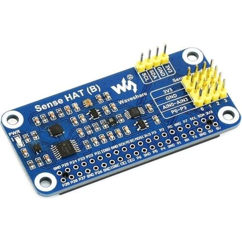 Raspberry Pi Sense HAT (B) Multi Powerful Sensors Supports External Sensors 3.3V I2C for Raspberry Pi 4B/3B+/3B/Zero