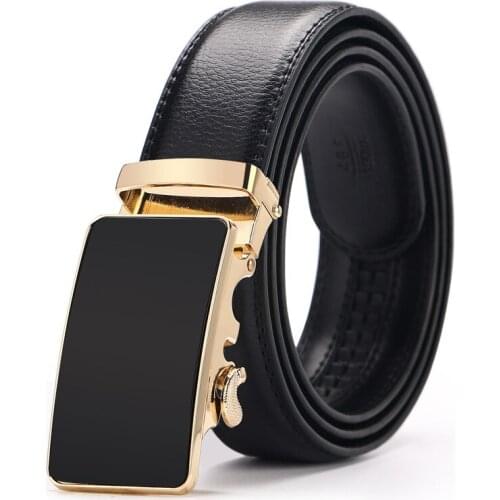Hot Selling Men Belt Fashion Pu Alloy Automatic Buckle Belt Business Affairs Casual Decoration Belt Mens Belts Automatic Buckle