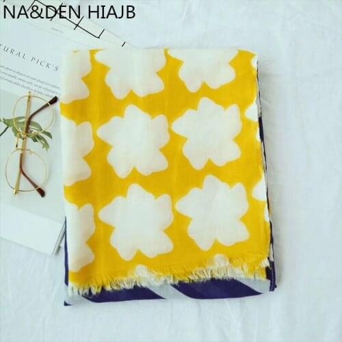 New Bule and Yellow Double colour cotton fringe scarf hijab lady fashion Contrast color spring and summer shawl hijab 10pcs/lot