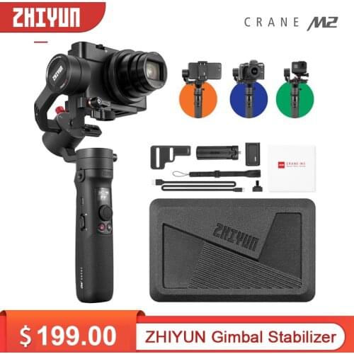 ZHIYUN Crane M2 Gimbals for Smartphones Phone Mirrorless Action Compact Cameras New Arrival 500g Handheld Stabilizer