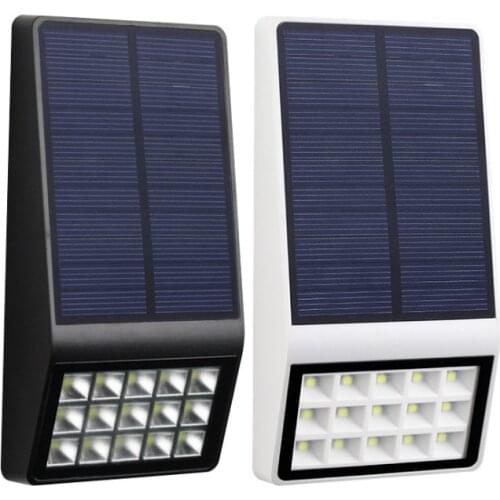 LED Solar Night light 15LEDs Waterproof Solar lamp Brightness Adjustable Fence Pathway Street Garden lights Decoration