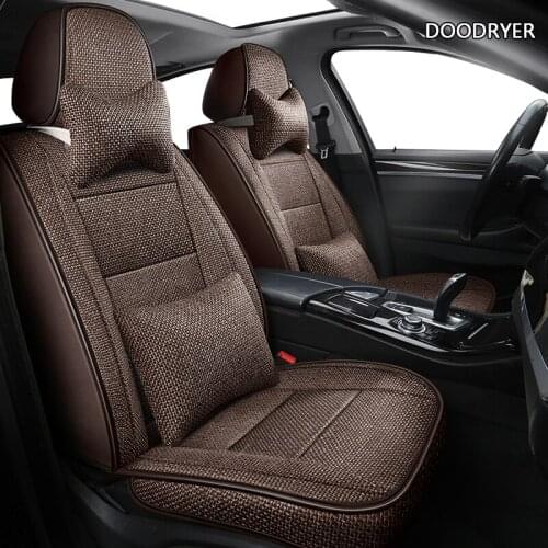 DOODRYER universal car seat covers for peugeot traveller audi a6 4f seat leon 2 jaguar f pace acura mdx kia k5 seat cover cars