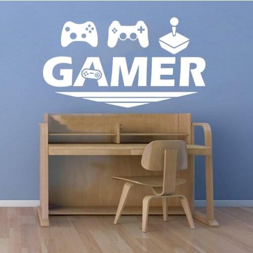 Boy Video Game Vinyl Carving Carving Wall Stickers For Living Room Childrens Bedroom Playroom Background Decoration SP-696