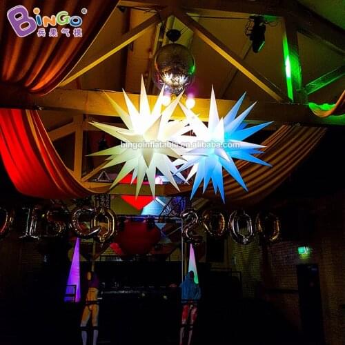 1.6M Inflatable Valentine Star Light Inflatable Hanging LED Light in Pub, Night Club/Wedding Party Decoration