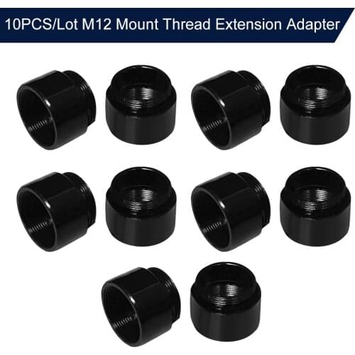 10PCS/Lot M12 Mount Thread Extension Adapter Zinc Alloy Extender M12 Lens Mount Extension Ring for Video Security Camera