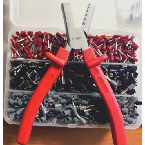 1350 pcs maasco (made in turkey) wire insulated ferrules cable connector terminal+crimping tool 0.25-2.5 mm2Plier- FREE Shipping