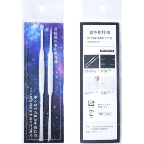 2Pcs UV Resin Mold Silicone Stirrers Spoon DIY Casting Jewelry Tools Kit