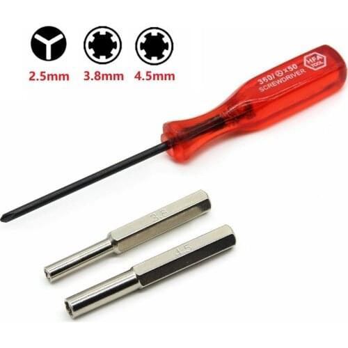 3.8mm 4.5mm Tri-wing Security Bit Screwdriver For Nintend For NES For SNES For N64 For Game Boy For SEGA Set
