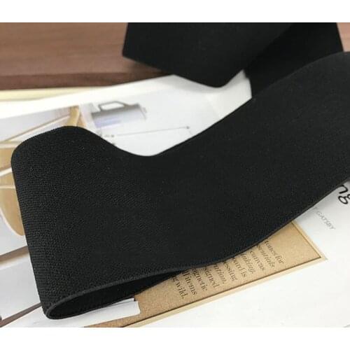 3meters white black Flat Elastic Band Sewing Clothing Accessories Nylon Webbing Garment Sewing Accessories Width 8cm,10cm