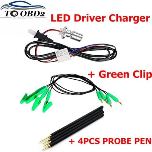4pcs/Set Probe Pens 4pcs Pins With Connect Cable Replacement LED BDM FRAME OBD2 Programming For V7.020/V5.017 ECU Board best
