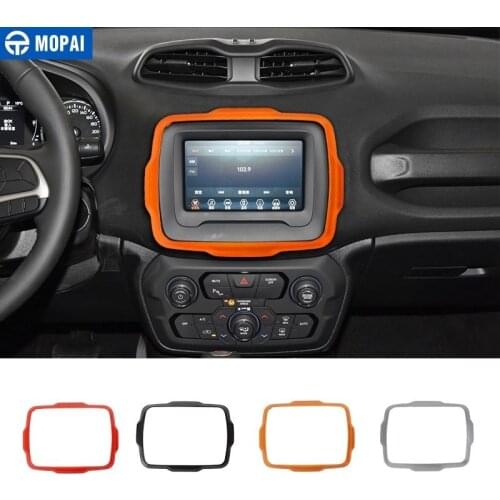 MOPAI Car Stickers for Jeep Renegade 2018+ Car GPS Navigation Decoration Cover for Jeep Renegade Car Accessories Styling