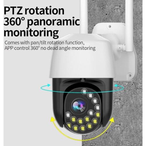 1080P HD Wireless Wifi Network Camera Zoom Dome Camera 29 Lights 360EYES APP Alert Push Motion Detection Outdoor IP66 Waterproof