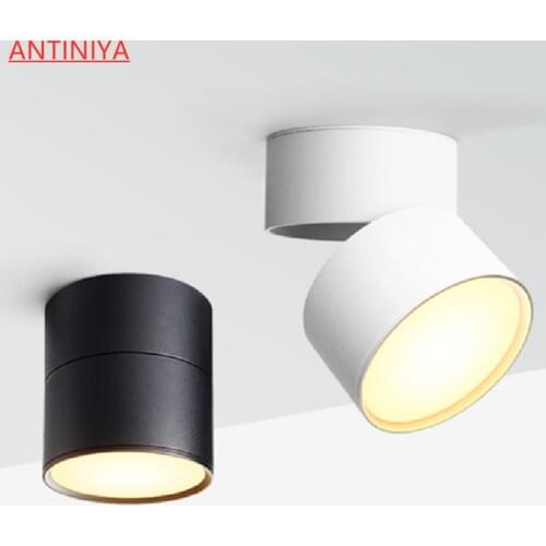 Dimmable Anti Glare Surface Mounted LED Downlight 10W/15W/20W Rotating LED Spot Light Ceiling Lamp with LED Driver AC90-260V