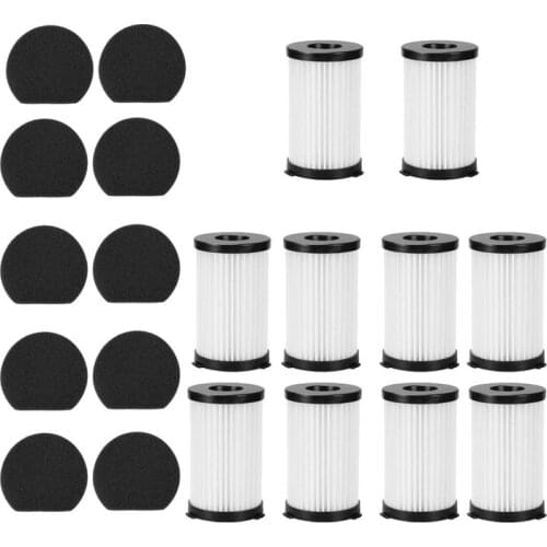 Hot TOD-10 HEPA Filters + 10 Sponge Filter Replacement,for MOOSOO D600 / D601 and Iwoly V600 Corded Vacuum Cleaner