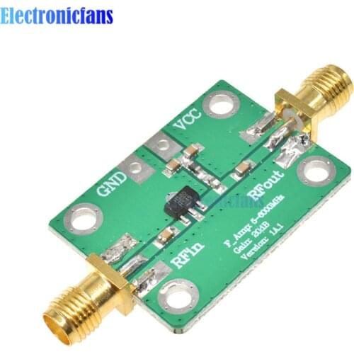 HMC580 RF Low Noise Power Amplifier Board Module Vpp=5V 22dB Gain DC 3.3-5.5V 88mA 1-1000MHz High Gain for Short wave FM radio