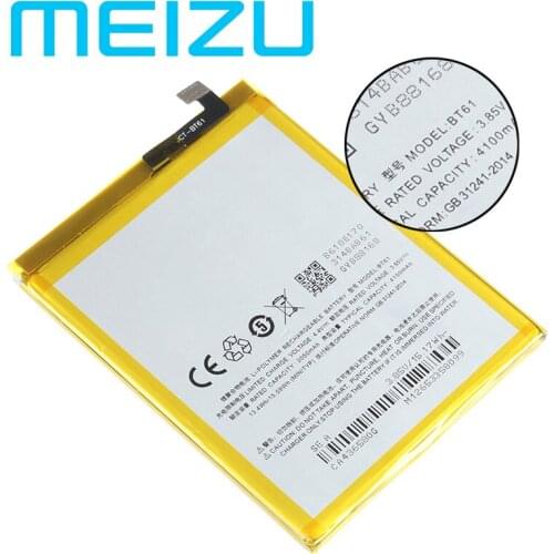 Meizu 100% Original 4000mAh BT61 Battery For Meizu M3 Note L681 L681H M681 M681H Phone Latest Production Battery+Tracking Number
