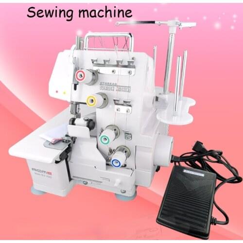 Multifunctional sewing machine household electric desktop sewing machine metal body overedge machine with English manual
