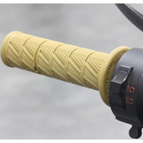 Retro Motorcycle Modification Durable Rubber Handlebar Choose handlebar For 22MM Can Universal 4 Suitable Color Grips T2R8
