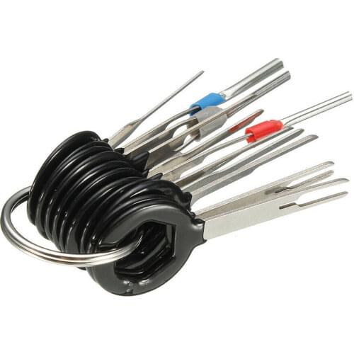 11pcs Car Terminal Removal Tool Electrical Wiring Crimp Connector Pin Extractor Kit Car Electrico Repair Hand Tools