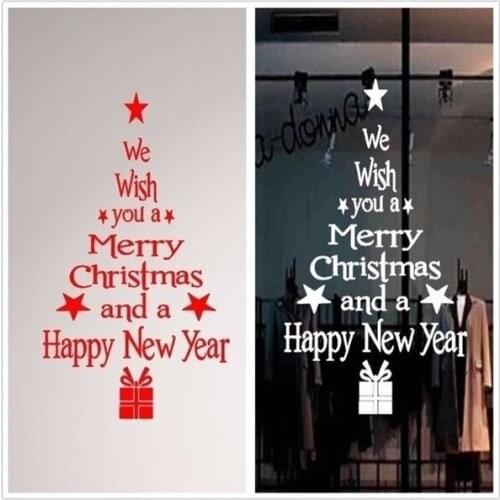 Christmas Tree Wall Sticker Detachable Art Vinyl Decal Home Window Decoration
