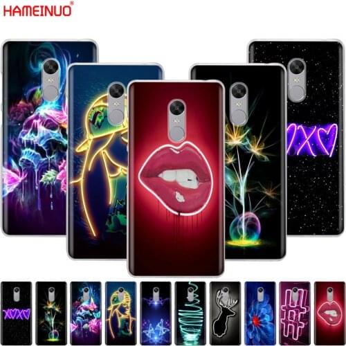 HAMEINUO Neon Pattern Print Cover phone Case for Xiaomi redmi 5 4 1 1s 2 3 3s pro PLUS redmi note 4 4X 4A 5A