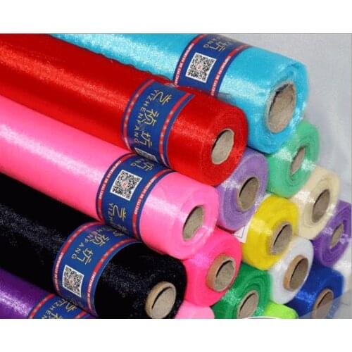 50cm*30meters organdy organza fabric by meters decoration forTie - hua packaging opening ceremony lead arch wedding