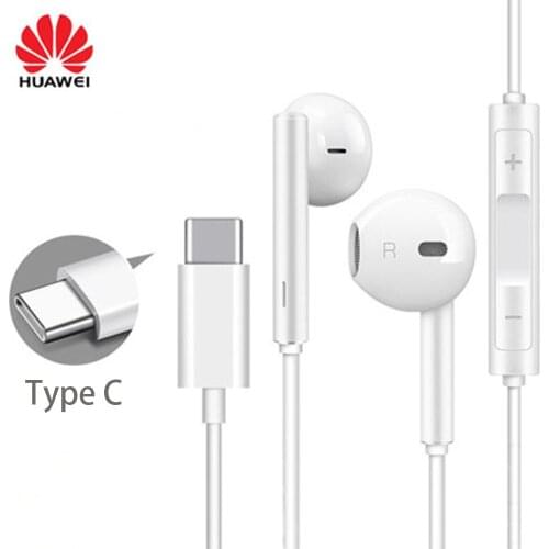 Original Huawei CM33 Type-c headset with microphone volume control. Suitable for HUAWEI Mate 10 20 Pro P10 20 30 P20 Lite