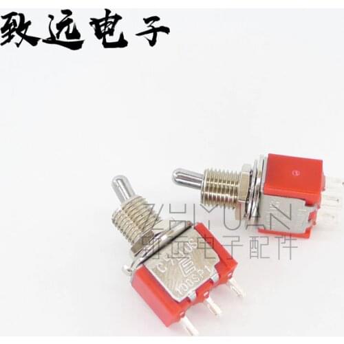 Original new 100% 100SP1T2B1M1QEH short handle button switch 3pin 2 gear toggle switch