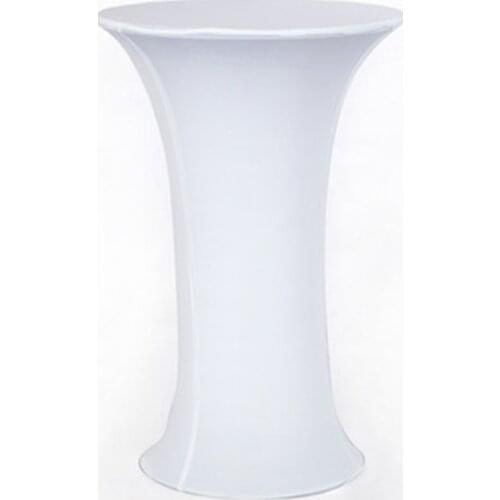 Cocktail Table Cover Spandex Stretch Round Tablecloth for Bar Table Bistro Coffee Wedding Party Event Decor toalha de mesa