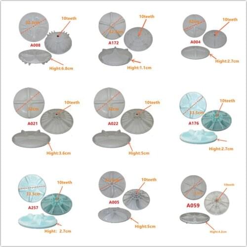 10 Teeth Diameter 32cm 32.3cm 32.5cm 33.5cm Washing Machine Pulsator Replacement Part Wave Plate Pulsator