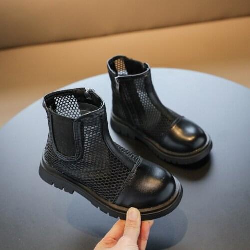 Children Sandals Shoes Boots Girls Summer Princess Kids Flat Fashion Roman Mesh Zip Gladiator Toddler Baby Breathable