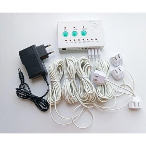 Water Leaking Sensor Host Protection Against Overflow Potential Danger For Security With 4pcs Water Cables And 1pc Adapter