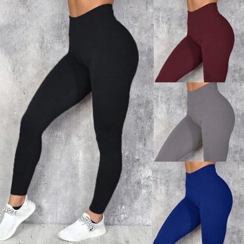 Women Fitness Leggings Letters Printed Skin-friendly Casual Stretchy Slim Yoga Pants Gym Activewear Long Pant Leggings for Yoga