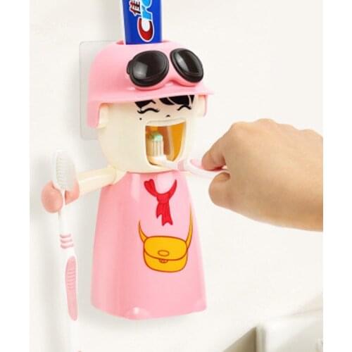 Tooth Mug Tooth Glass Toothbrush Holder Gargle Set With Automatic Toothpaste Squeezer and Magnetic Mouthwash Cup