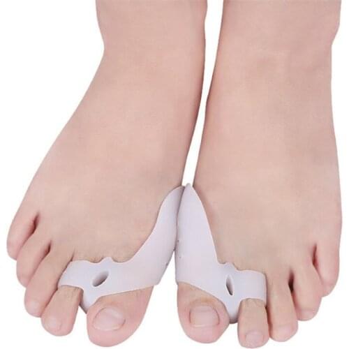 2pcs/set Breathable Gel Foot Care Tool Bunion Corrector Bone Big Toe Protector Hallux Valgus Straightener Toe Spreader Pedicure