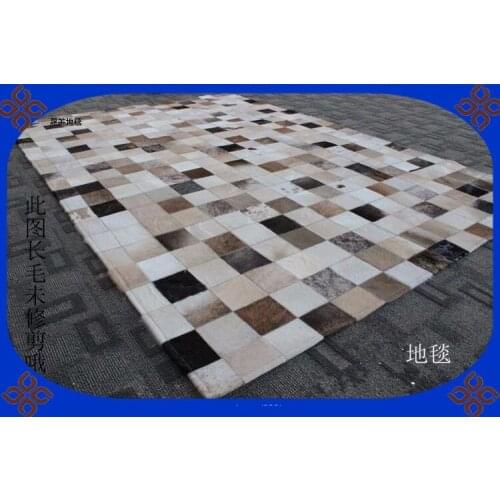 2018 free shipping 100% natural genuine cowhide thin carpets