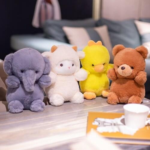 23cm Cute Funny Stuffed Elephant Duck Bear Soft Plush Toy Gift For Children