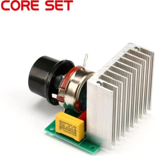 AC 220V 3800W SCR Voltage Regulator Adjustable Motor Speed Controller Thermostat Thermoregulation Dimming Dimmers