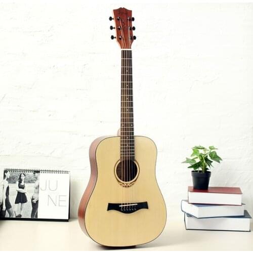 Amari AM-BABY 34 inch Guitar Rosewood Folk Acoustic 6 Strings Guitar With Gig Bag/Tuner/Capo/Strap