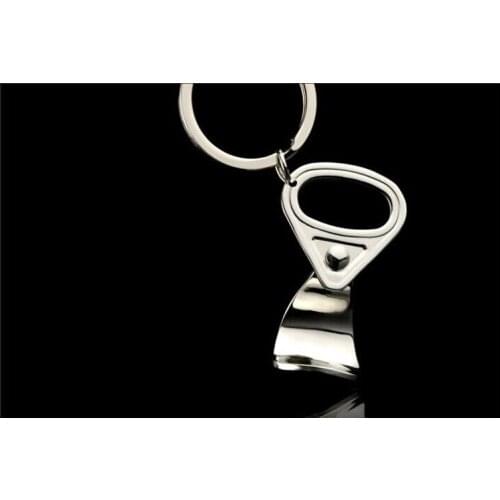 FREE SHIPPING BY DHL 100pcs/lot Metal Ring Pull Shaped Keychains with Bottle Opener Novelty Keyrings Gifts for Promotion