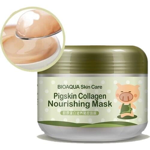 BIOAQUA Collagen Sleeping Mask Deep Moisturizing Water Washing Mask Nourishing Oil Control Skin Care