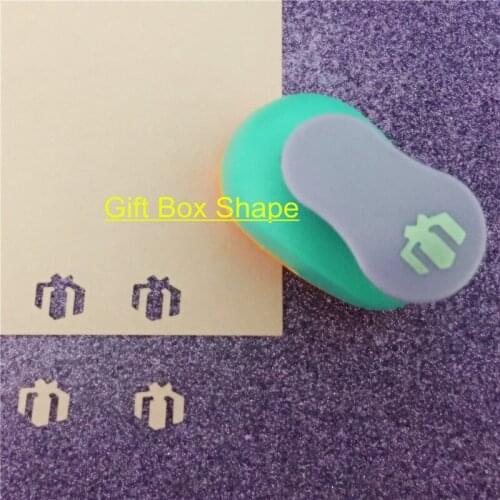 Gift box shape 5/8" paper EVA foam hole punches greeting card handmade present design craft punch cortador de papel de scrapbook