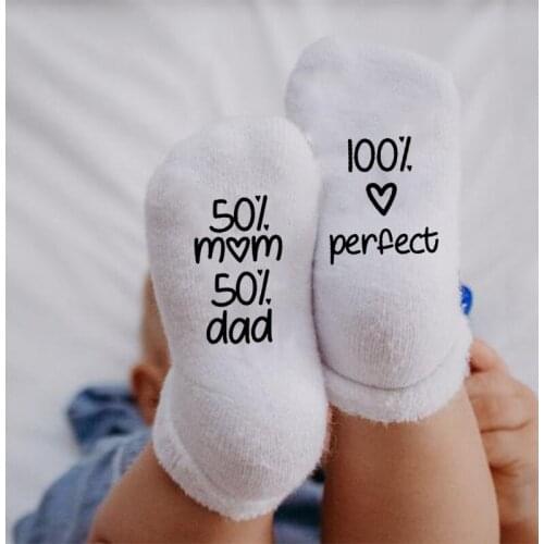 Baby boy girl Socks Baby Shower Gender reveal mommy to be friend sister Pregnancy Announcement 1st first birthday Gift present