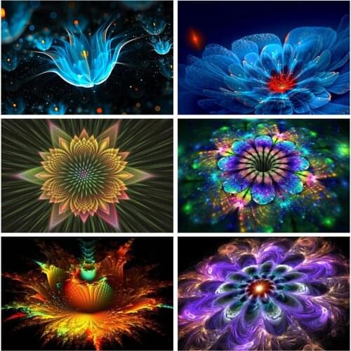 EverShine Diamond Embroidery Mandala Picture Rhinestones Diamond Mosaic Art Painting Flowers Cross Stitch Hobby Gift Home Decor